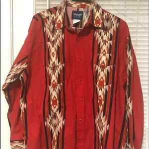 Wrangler checotah aztec print shirt